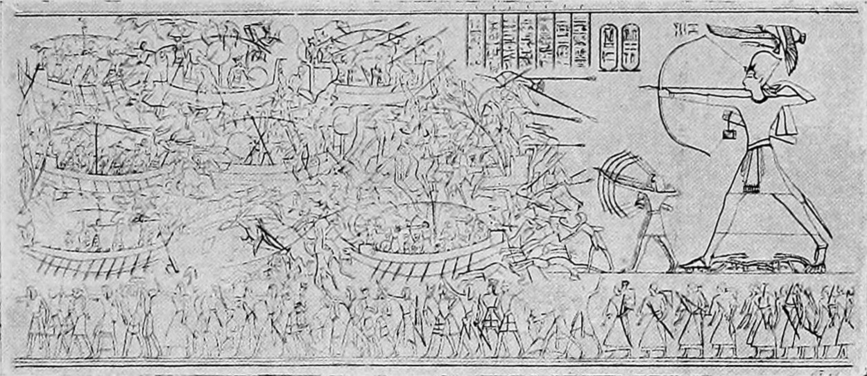 Battle of Ramses III. with the Barbarians