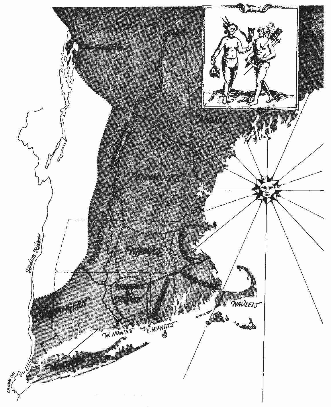 Tribal areas in New England region