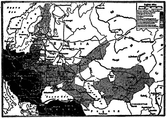 Russia as Partitioned by the Brest-Litovsk Treaty