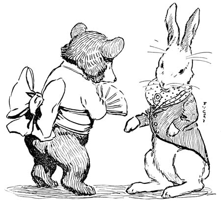 Rabbit talking with Small Wee Bear