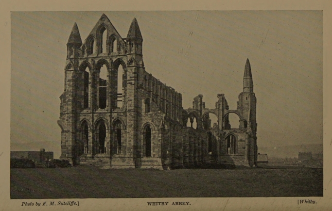 WHITBY ABBEY. Photo by F. M. Sutcliffe.  Whitby.