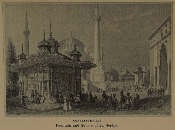 CONSTANTINOPLE. Fountain and Square of St. Sophia.