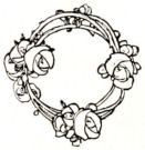 Circular floral decoration