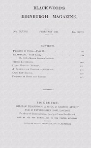 Blackwood's Edinburgh Magazine, Vol. 93, No. 568, February, 1863, Various