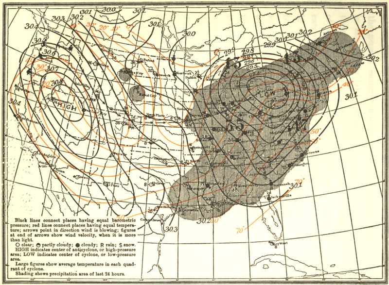 The storm a day later