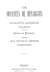 La orfaneta de Menargues o Catalunya agonisant, Antoni de Bofarull