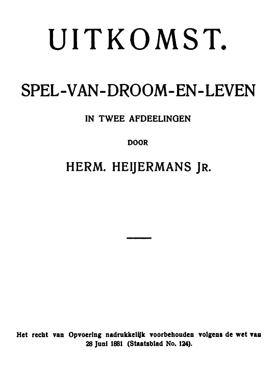 Oorspronkelijke titelpagina.