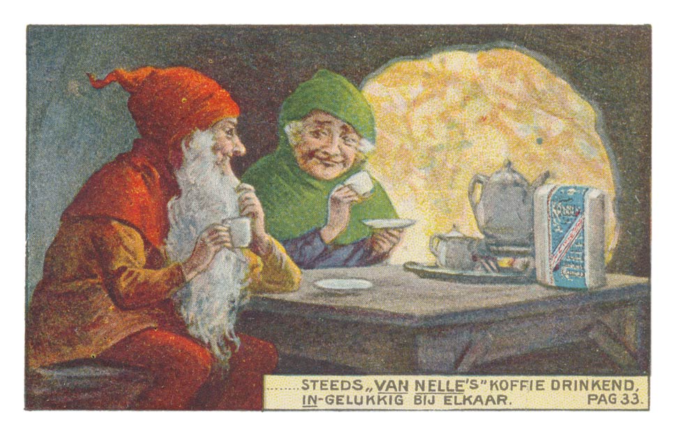 ...STEEDS „VAN NELLE’S” KOFFIE DRINKEND, IN-GELUKKIG BIJ ELKAAR. PAG 33.