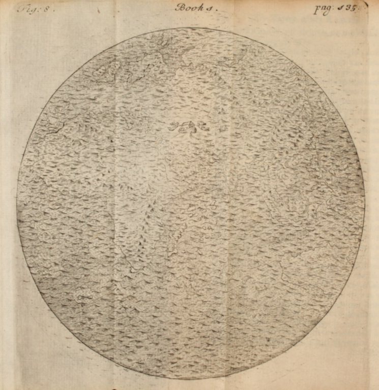 The Sphere of the Earth has developed mountains and valleys.