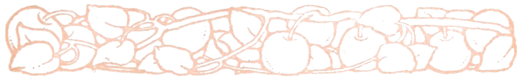 Decorative band with apples