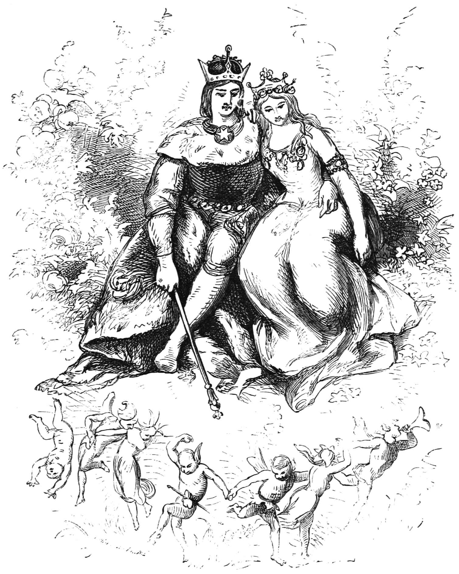 King Tolv and Mable at their wedding