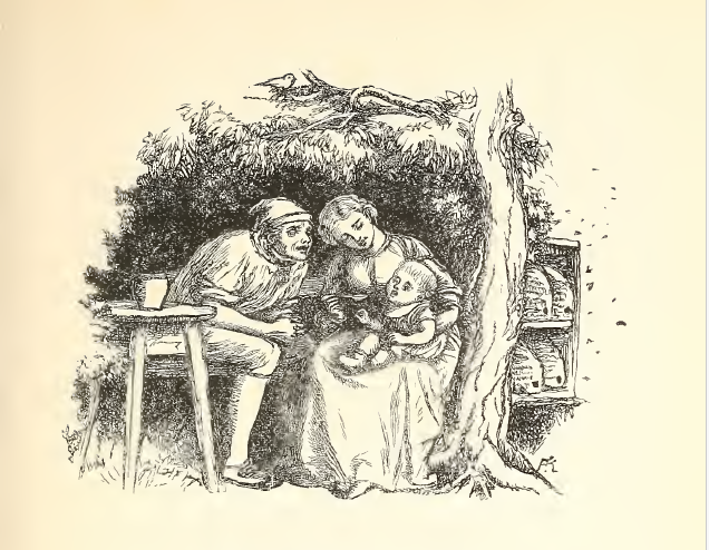 What does the bee do?