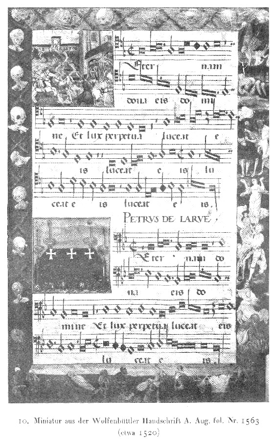 Miniatur aus der Wolfenbüttler Handschrift A. Aug. fol. Nr. 1563