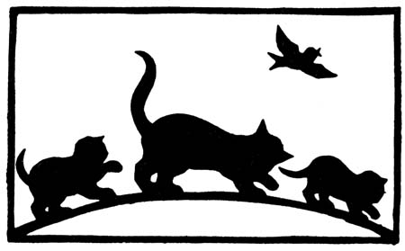 Patty, Eben, and Sally chasing each other