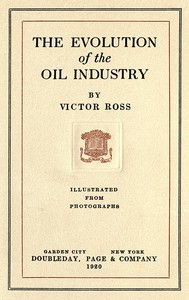 The evolution of the oil industry, Victor Ross