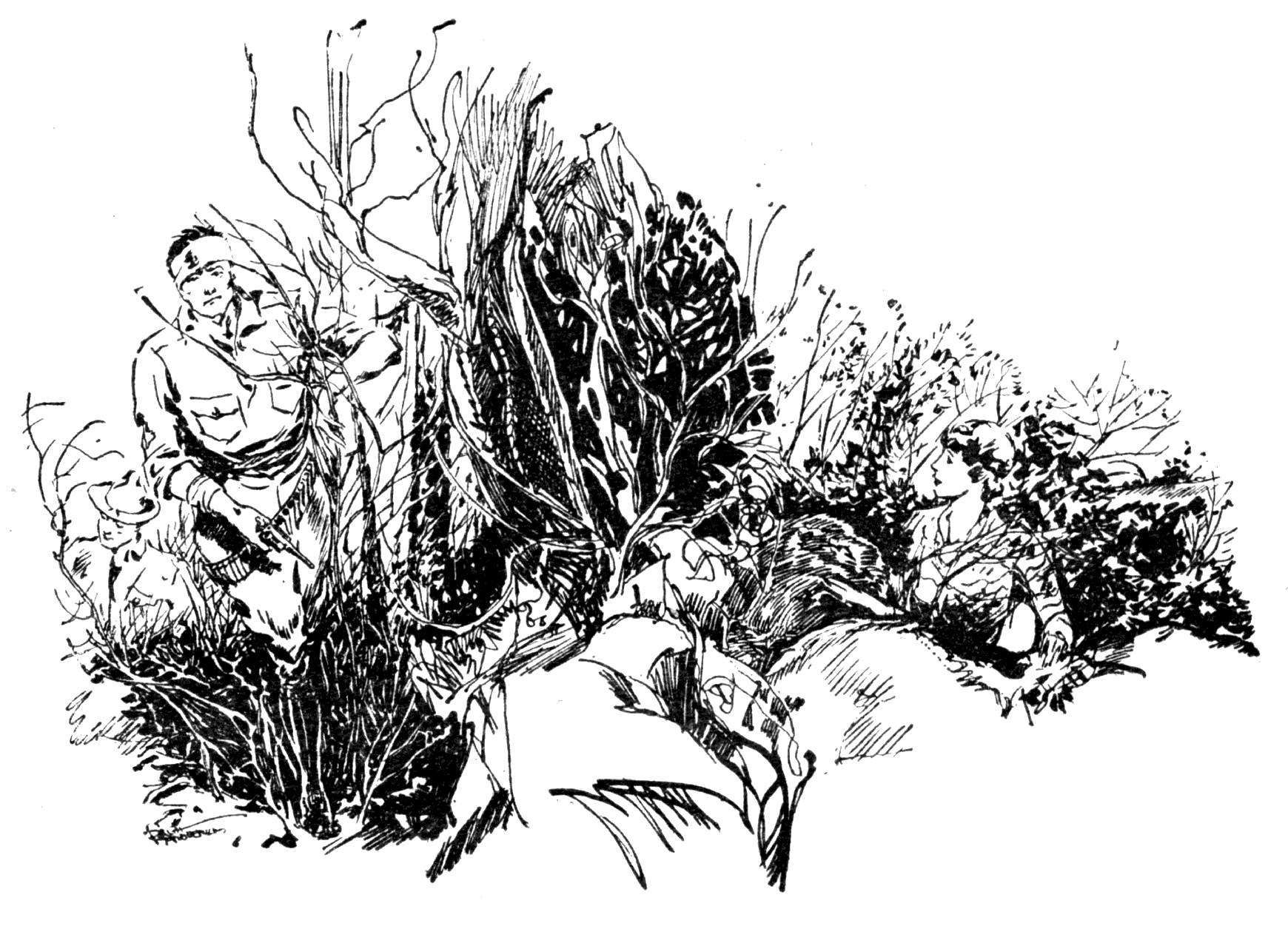 A Texas Ranger coming down a trail