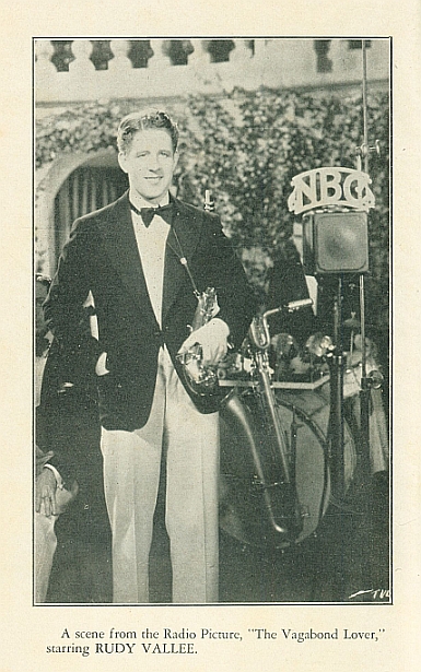 A scene from the Radio Picture, "The Vagabond Lover," starring RUDY VALLEE.