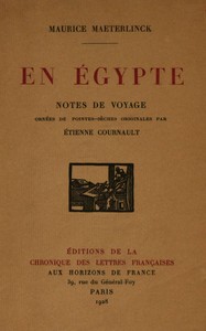 En Égypte, Maurice Maeterlinck, Étienne Cournault
