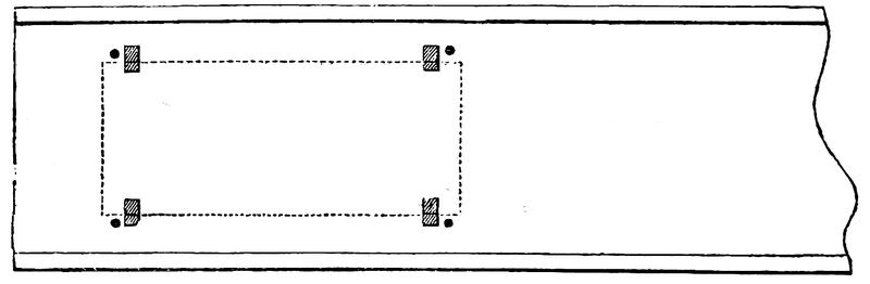 Top view of the printing press