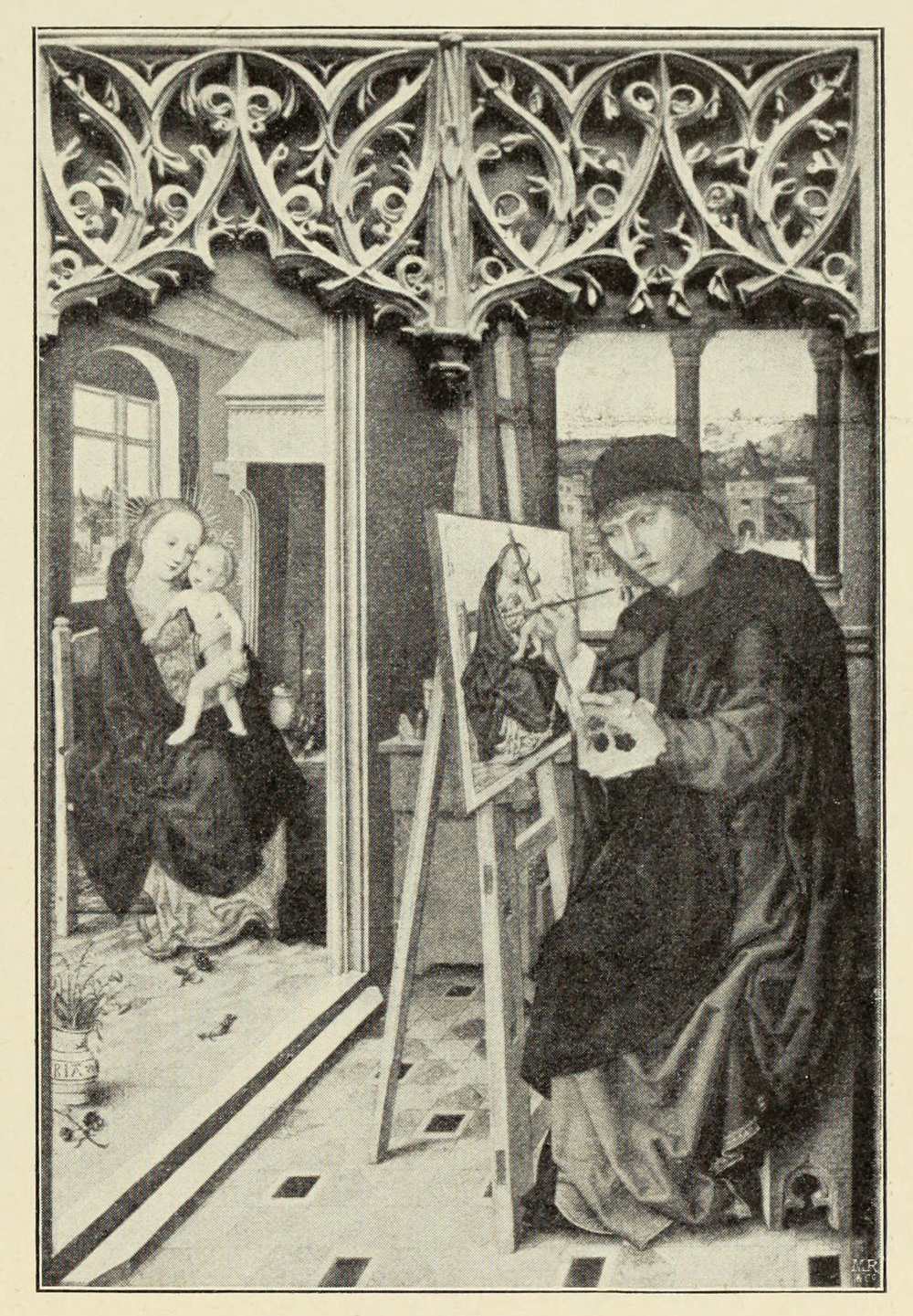 h. Lukas, die Madonna malend