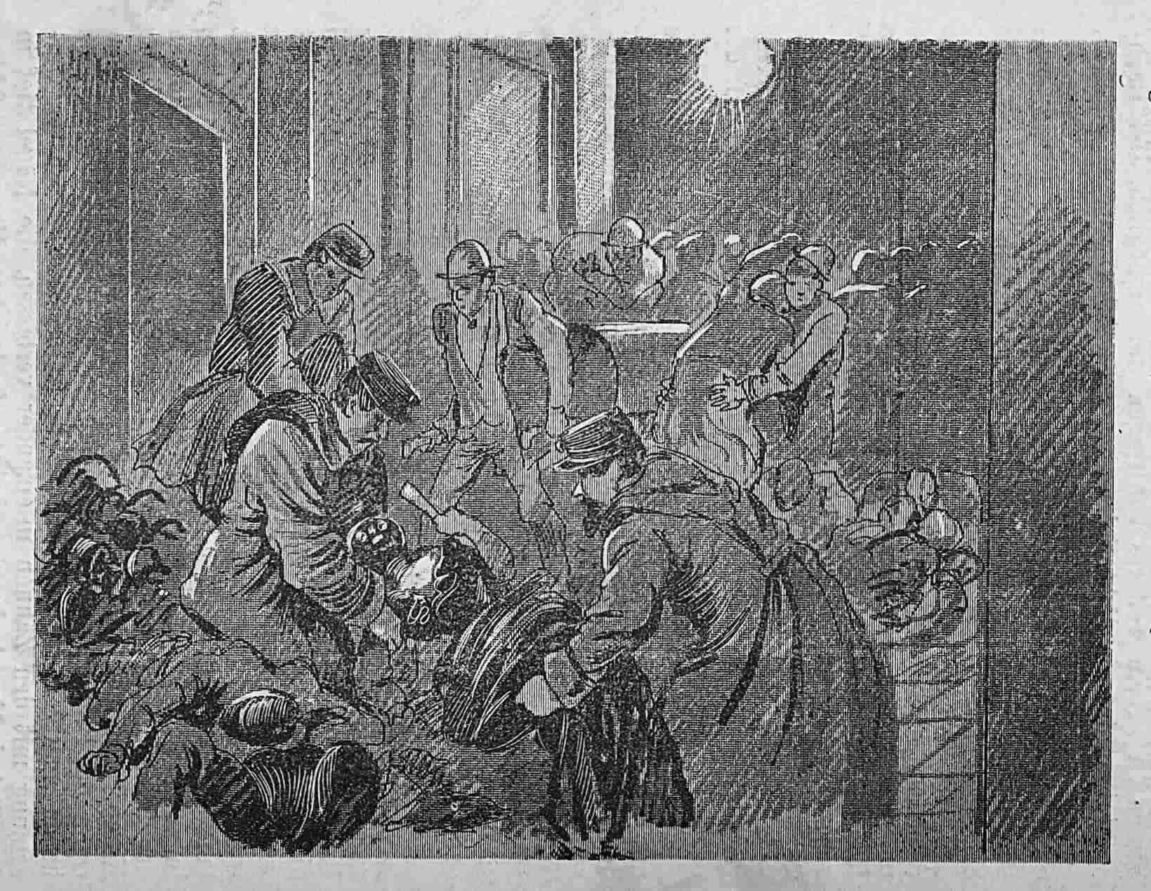 Der Hof der k. k. Polizeidirection.