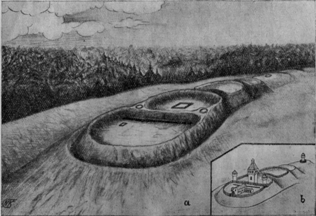 Zeichnung der Bardenburg