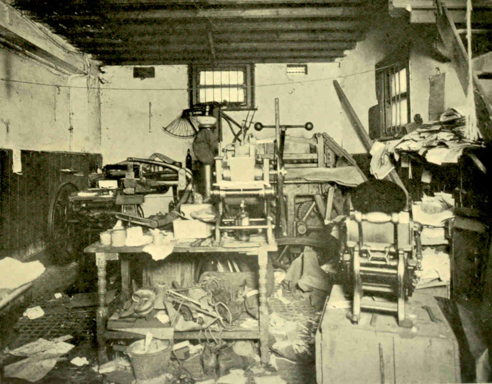 A Note-Forger’s Den.