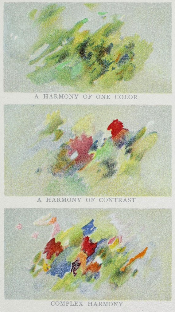 A HARMONY OF ONE COLOR A HARMONY OF CONTRAST COMPLEX HARMONY