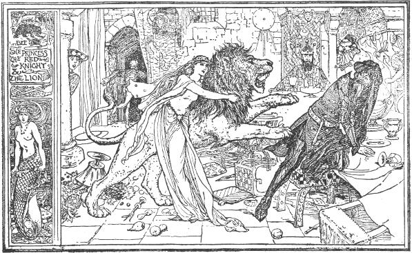 Szörnyű ordítással rohant a Vörös lovagra.