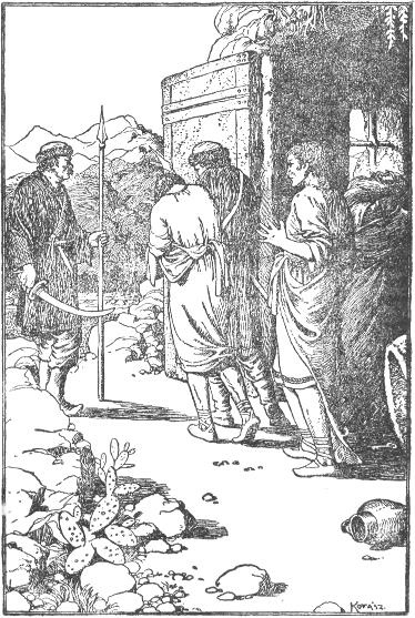 A vén remete összeesett szörnyű bánatában.