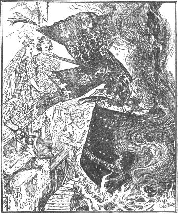 A király beleugrott az olajoskádba.