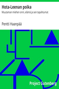 Hota-Leenan poika, Pentti Haanpää