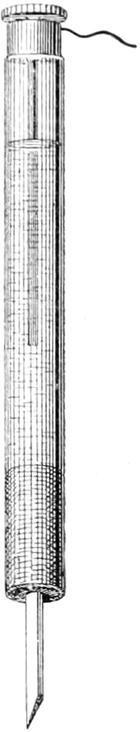 Unpolarisierbare Elektrode mit   Tonspitze