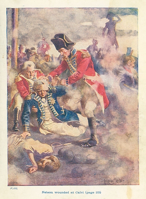 Nelson wounded at Calvi