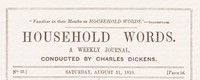 Household words, No. 23, August 31, 1850, Charles Dickens