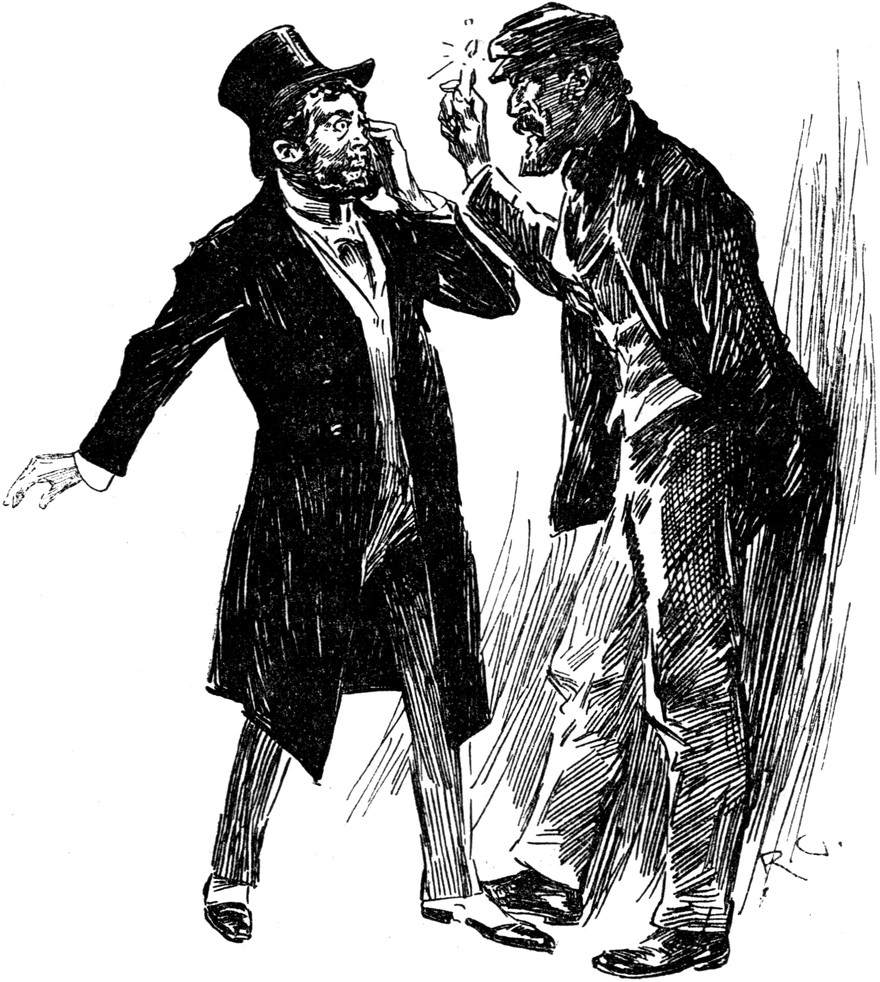 Angstvoll erkennt Enoch   Drebber seinen Widersacher