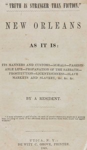 New Orleans as it is, Anonymous