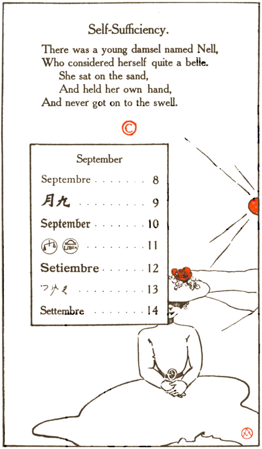 Belle Nell on the sand holding her own hand