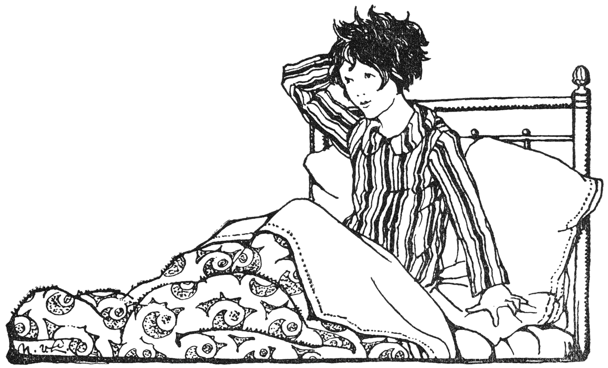 Wiesje zat ineens rechtop in ’t vreemde bed