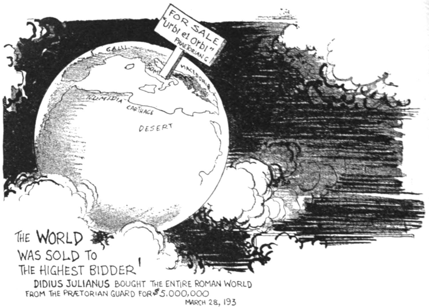 'For sale' sign on top of the world