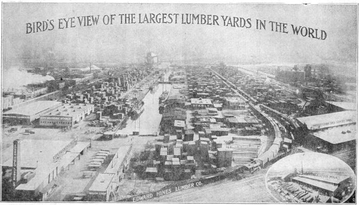 BIRD’S EYE VIEW OF THE   LARGEST LUMBER YARD IN THE WORLD