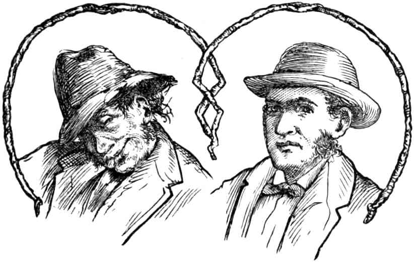 Portraits of two men wearing hats
