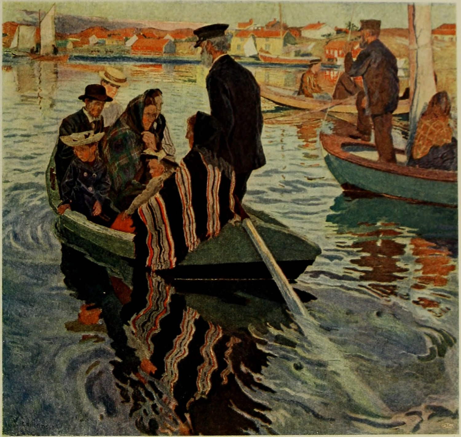 CHURCH-GOERS IN BOATS