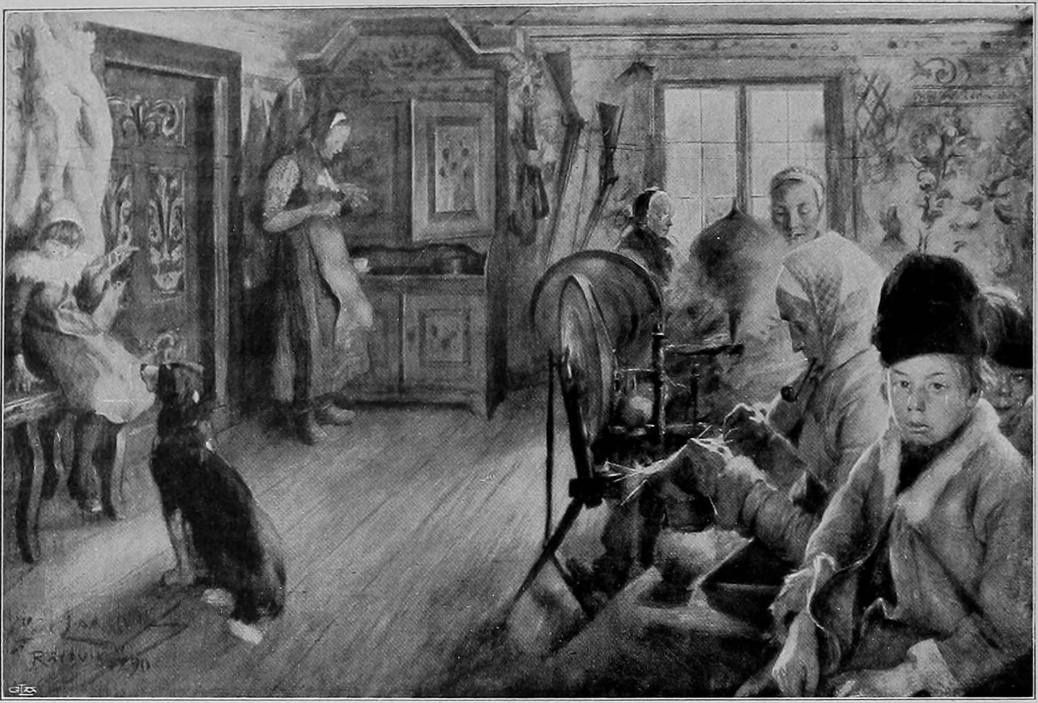 INTERIOR OF A COTTAGE AT RÄTTVIK