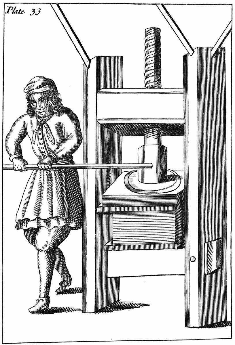 pressing the books
