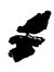 A single drawing of a leaf in black ink. It appears to be floating through the air.