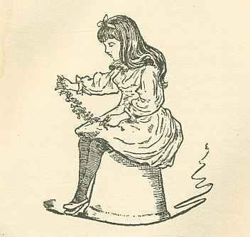 (Bryda and her wreath of flowers)