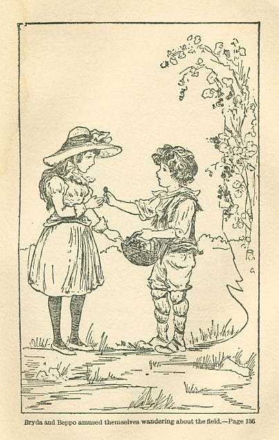 Bryda and Beppo amused themselves wandering about the field.
