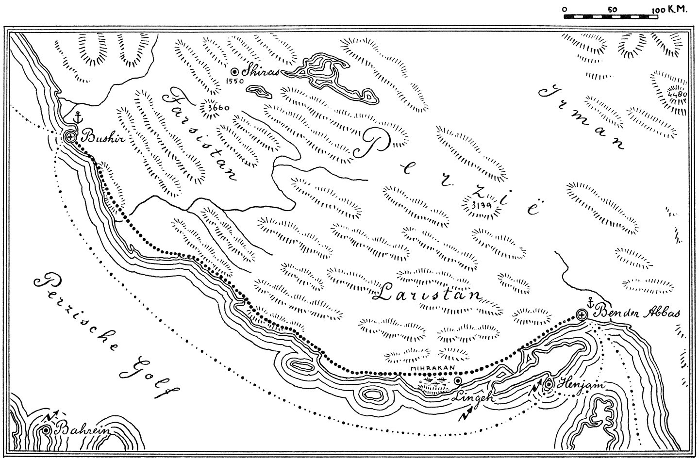 Fig. XIX. Bushir–Bender Abbas.