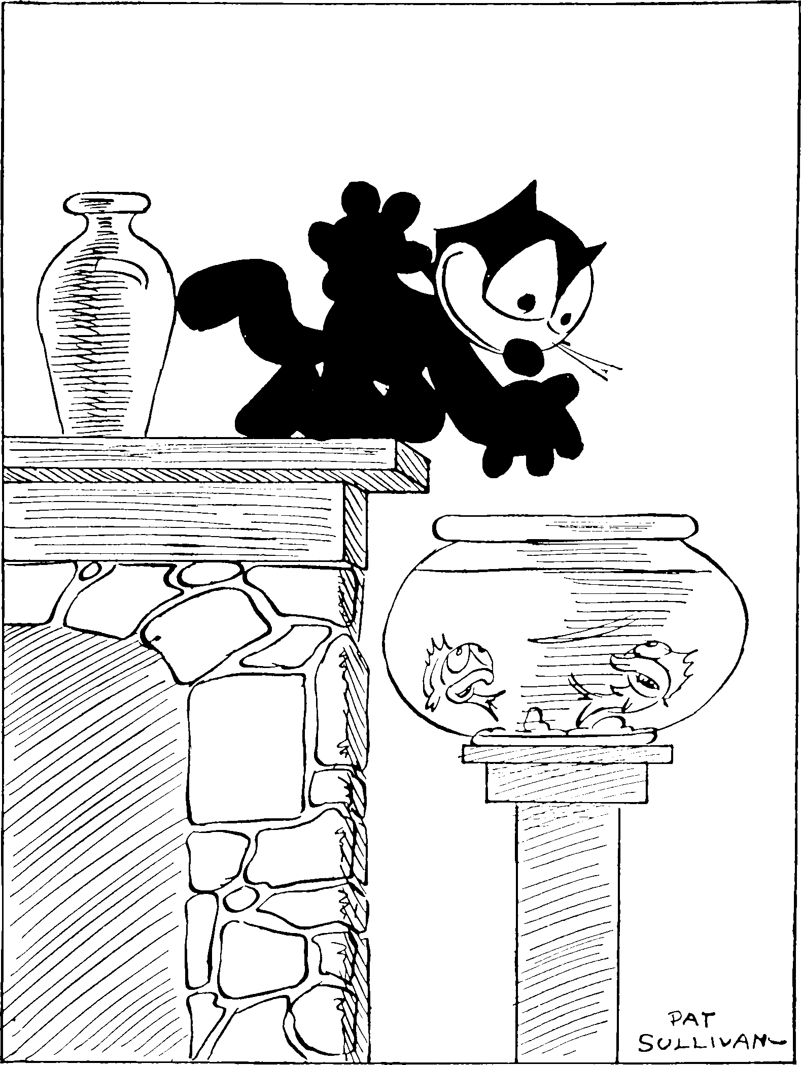 A cat staring into a bowl of fish